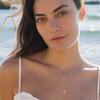 14kt Gold Vermeil white Sapphire Star Fish Necklace
