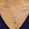 Five Stone Family Claddagh Pendant