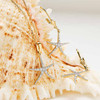 14kt Gold Lab Grown Diamond Starfish on Bail Necklace