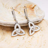 Sterling Silver Enamel Celtic Trinity Knot Earrings