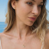 14kt Gold Lab-Grown Diamond Mini Wave Stud Earrings