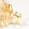 14kt Gold Vermeil with Freshwater Pearl Hoop Earrings