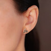 Silver Celtic Trinity Knot Stud Earrings