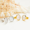 14kt Gold Vermeil with Mother of Pearl Stud Earrings