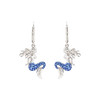 Sterling Silver Sapphire Blue Mermaid Earrings