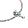 Pearl & Aqua Crystal Dolphin Bead Crystals