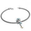 Pearl & Aqua Crystal Dolphin Bead Crystals