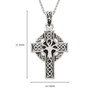 Sterling Silver Unisex Tree of Life Celtic Cross