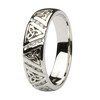 14ct WHITE DIA GTS CELTIC RING