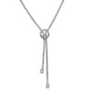 Claddagh Silver Stone Set Necklace