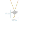 14kt Gold Lab Diamonds Stingray Necklace
