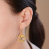 14KT Gold Vermeil Drop Celtic Tree of Life Earrings