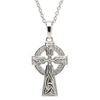 Platinum Plated Cross white Pendant Swarovski