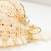 14kt Gold Lab Grown Diamond Anchor Hoop Earrings