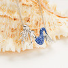 Sterling Silver Sapphire Blue Mermaid Necklace