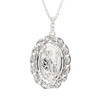 Sterling Silver Celtic Miraculous St. Patricks Medal Necklace