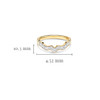 14kt Yellow Gold Band Ring with Lab Diamonds