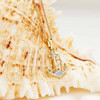 14kt Gold Lab Grown Diamond Anchor Necklace Small