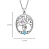 One Stone Family Tree of Life Pendant