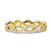 14kt Yellow Gold Lab Diamond Celtic Infinity Knot Wedding Ring