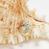 14kt Gold Lab Grown Diamond Shell Necklace