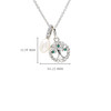 Sterling Silver Tree of Life Necklace with Pearl and Green Crystals
