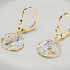 14kt Gold Lab-Grown Diamond Wave Drop Earrings