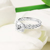 14kt White Gold Love Knot Mount Only Engagement Ring