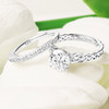 14kt White Gold Love Knot Mount Only Engagement Ring