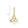 14KT Gold Vermeil Drop Trinity Knot Earrings