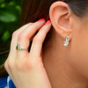 Celtic Pearl Earrings Adorned By Crystals