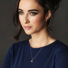 Celtic Silver Pearl Rose Gold Plated Necklace