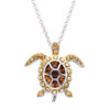 November Turtle Birthstone Pendant with Crystals