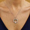 Four Stone Family Claddagh Pendant
