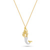 14kt Gold Lab-Grown Diamond Mermaid Necklace