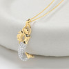 14kt Gold Lab-Grown Diamond Mermaid Necklace