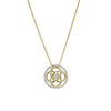 14kt Gold Vermeil Celtic Knot Necklace with White Sapphires