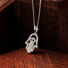 Sterling Silver Evil Eye CZ Necklace