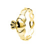 14kt Gold Vermeil Claddagh Ring