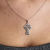 Double Sided Sterling Silver Celtic Cross