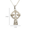 Double Sided Sterling Silver Celtic Cross