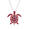 January Turtle Birthstone Pendant with Crystals