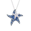 Aqua Mom & Baby Starfish Pendant