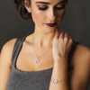 Claddagh Stud Earrings Adorned With Crystals