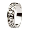 Claddagh Wedding Ring Gents with Celtic Knotwork