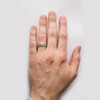 Claddagh Wedding Ring Gents with Celtic Knotwork
