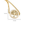 Gold Vermeil Celtic Tree of Life Bracelet with Enamel and Cubic Zirconia Detail