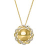14kt Gold Vermeil Lab White Sapphire Celtic Knot Necklace