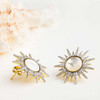 14kt Gold Vermeil Sun Stud Earrings