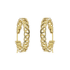 14kt Gold Vermeil Celtic Hoop Earrings - Small